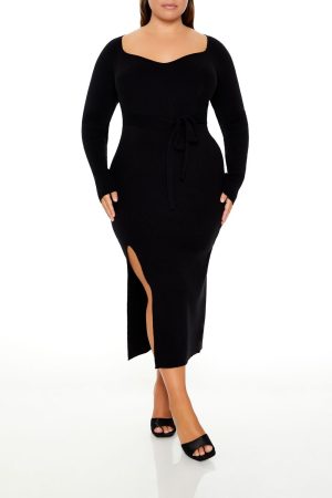 Plus Size Midi Sweater Dress