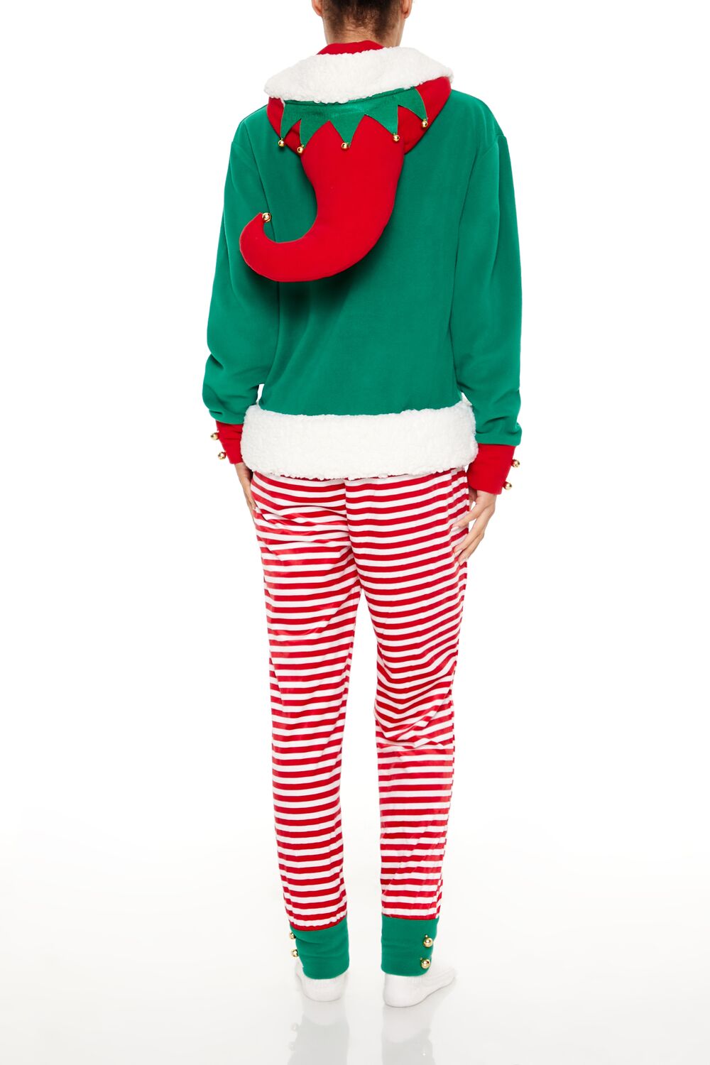 Hooded Elf Pajama Jumpsuit - Image 4