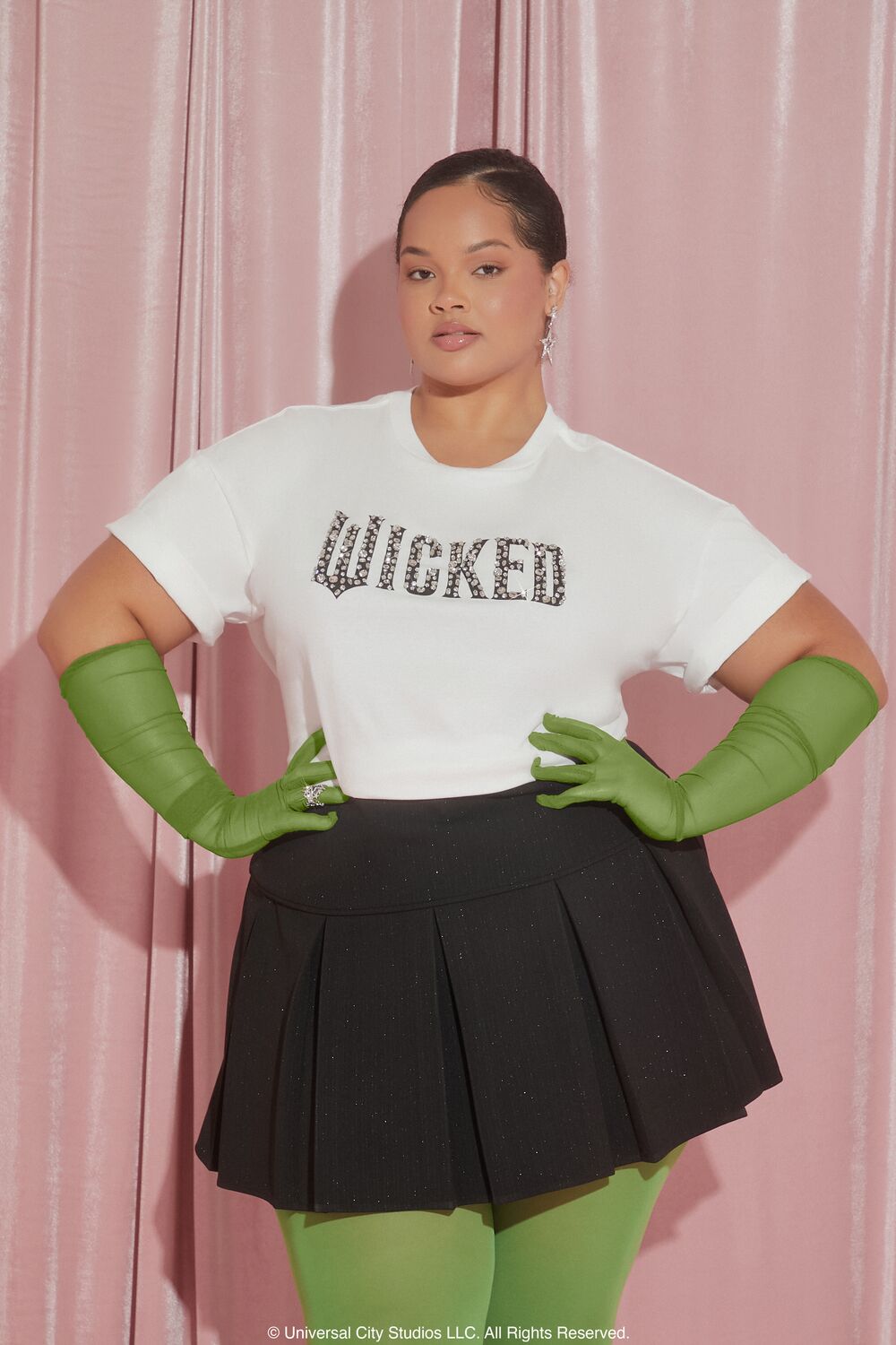 Plus Size Wicked Faux Gem Tee