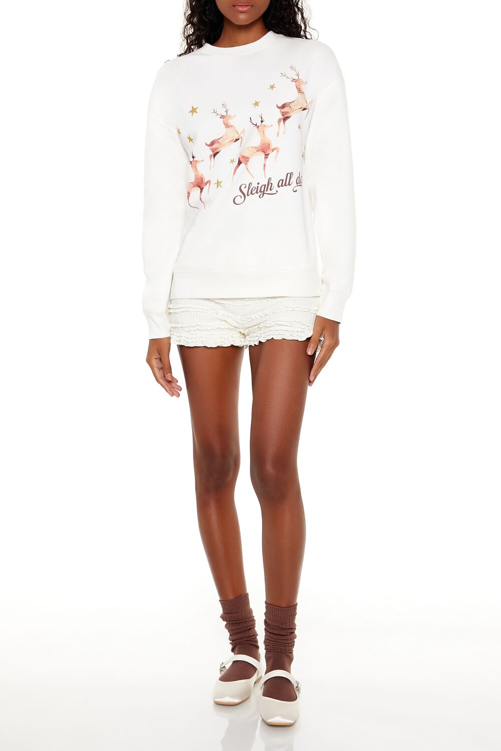 Sleigh All Day Reindeer Pullover - Image 2