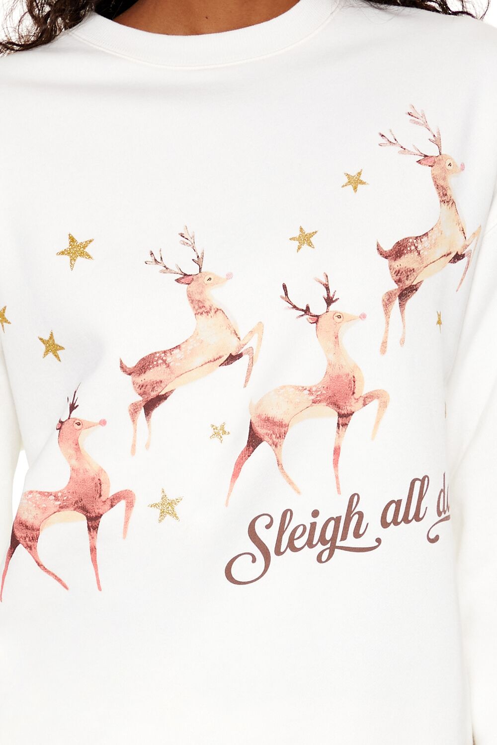 Sleigh All Day Reindeer Pullover - Image 3