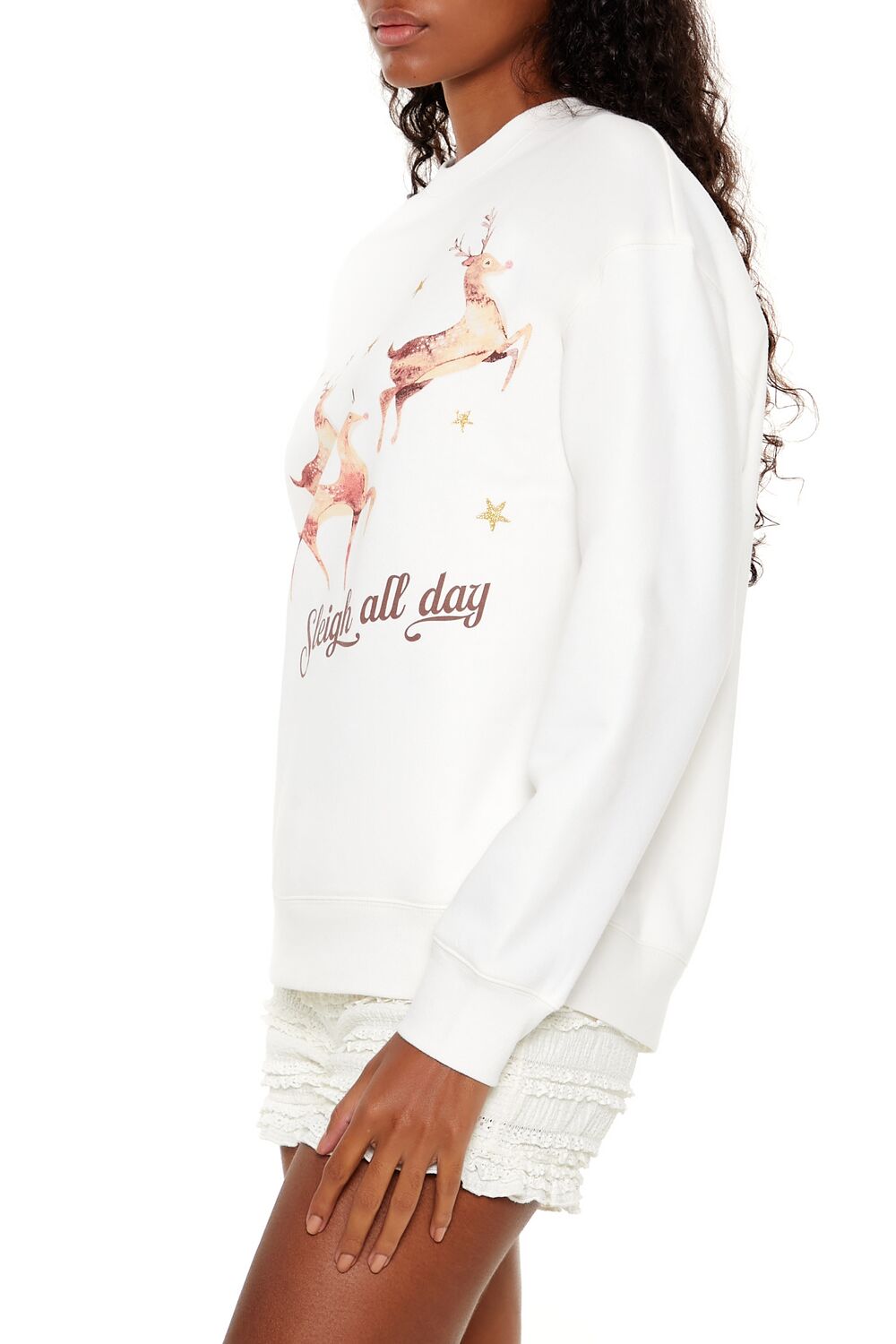 Sleigh All Day Reindeer Pullover - Image 4