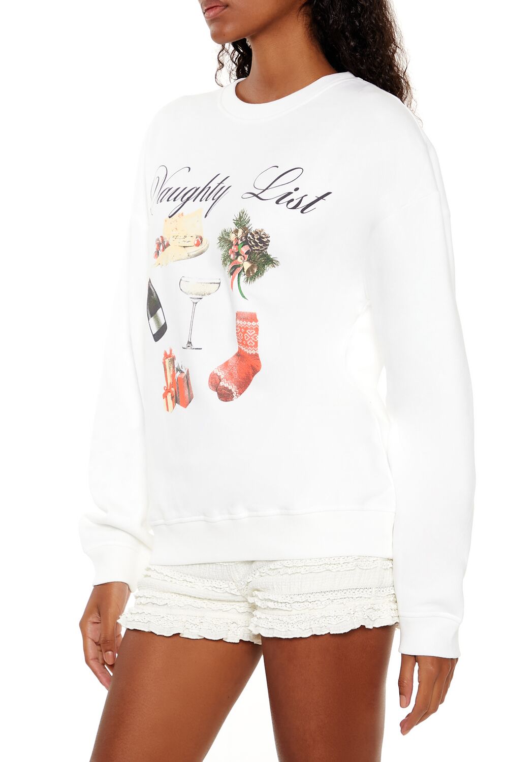 Naughty List Graphic Pullover - Image 4