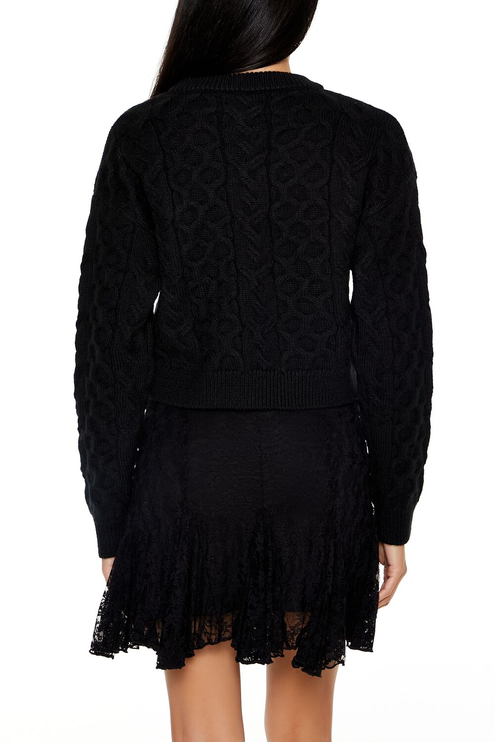 Cable & Honeycomb Knit Sweater - Image 15