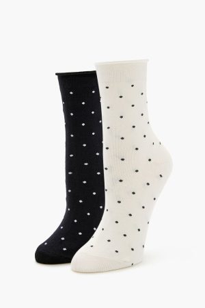 Polka Dot Crew Socks Set - 2 pack
