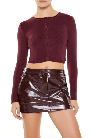 Cropped Cardigan Sweater