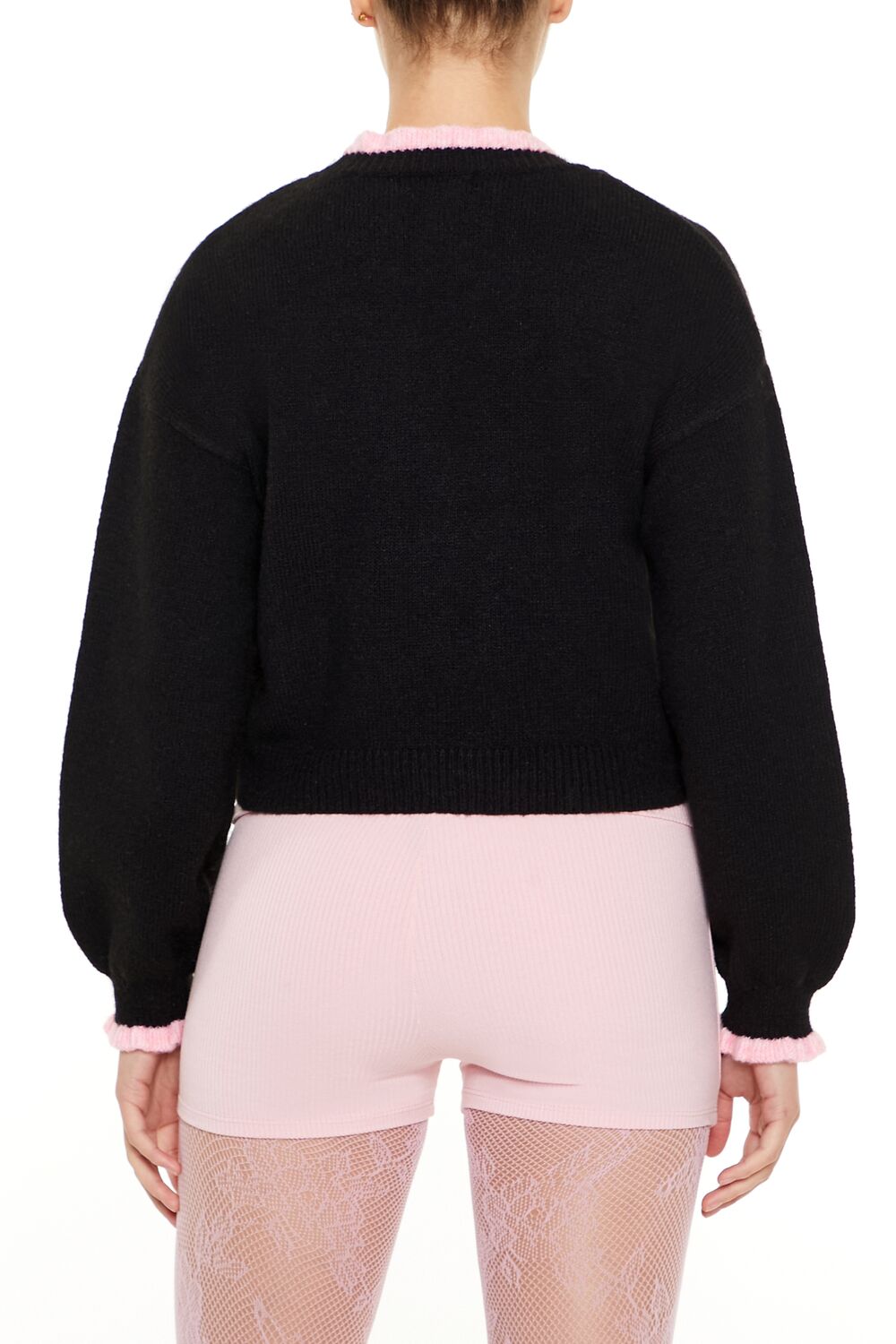 Sequin Bow Mock Neck Sweater - Image 5
