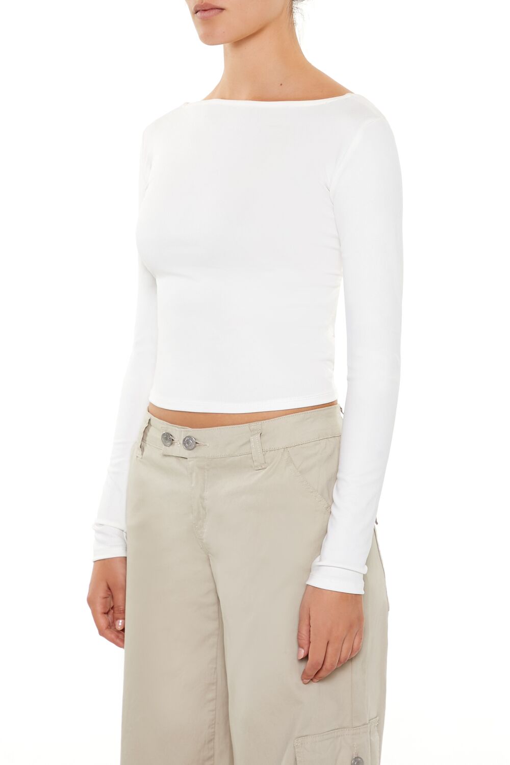 Lace-Up High-Neck Top - Image 9