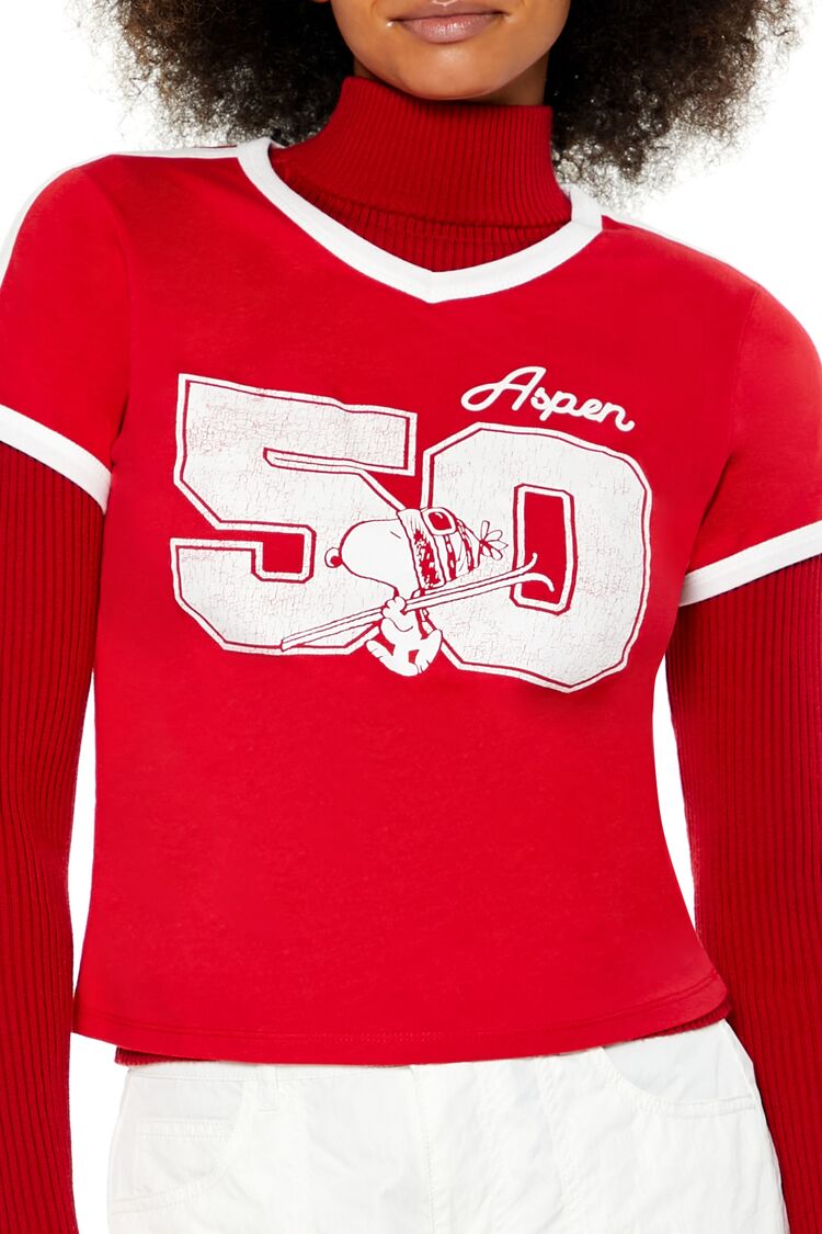 Snoopy Aspen Ringer Tee - Image 3