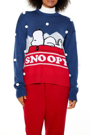 Pom Pom Snoopy Sweater