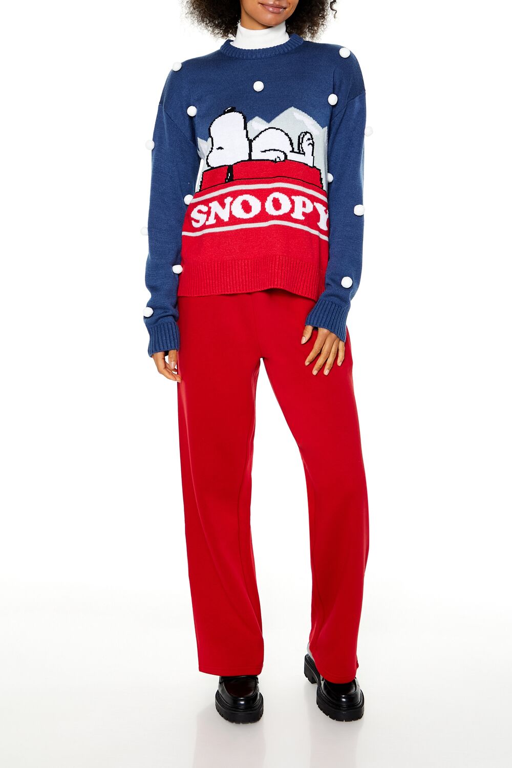Pom Pom Snoopy Sweater - Image 2