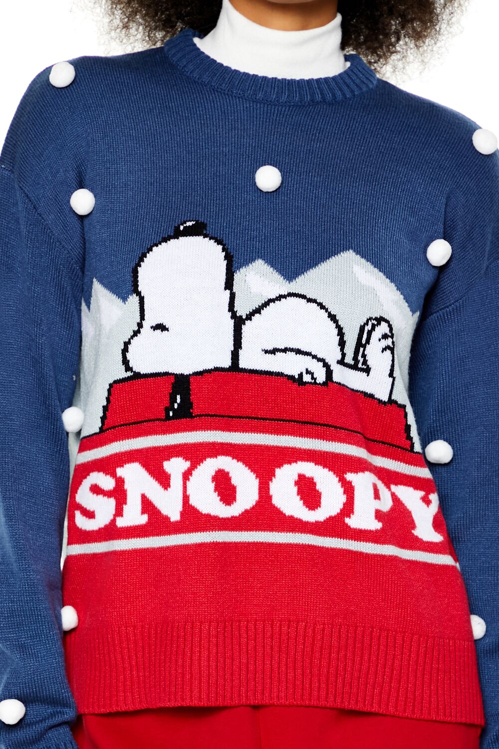 Pom Pom Snoopy Sweater - Image 3