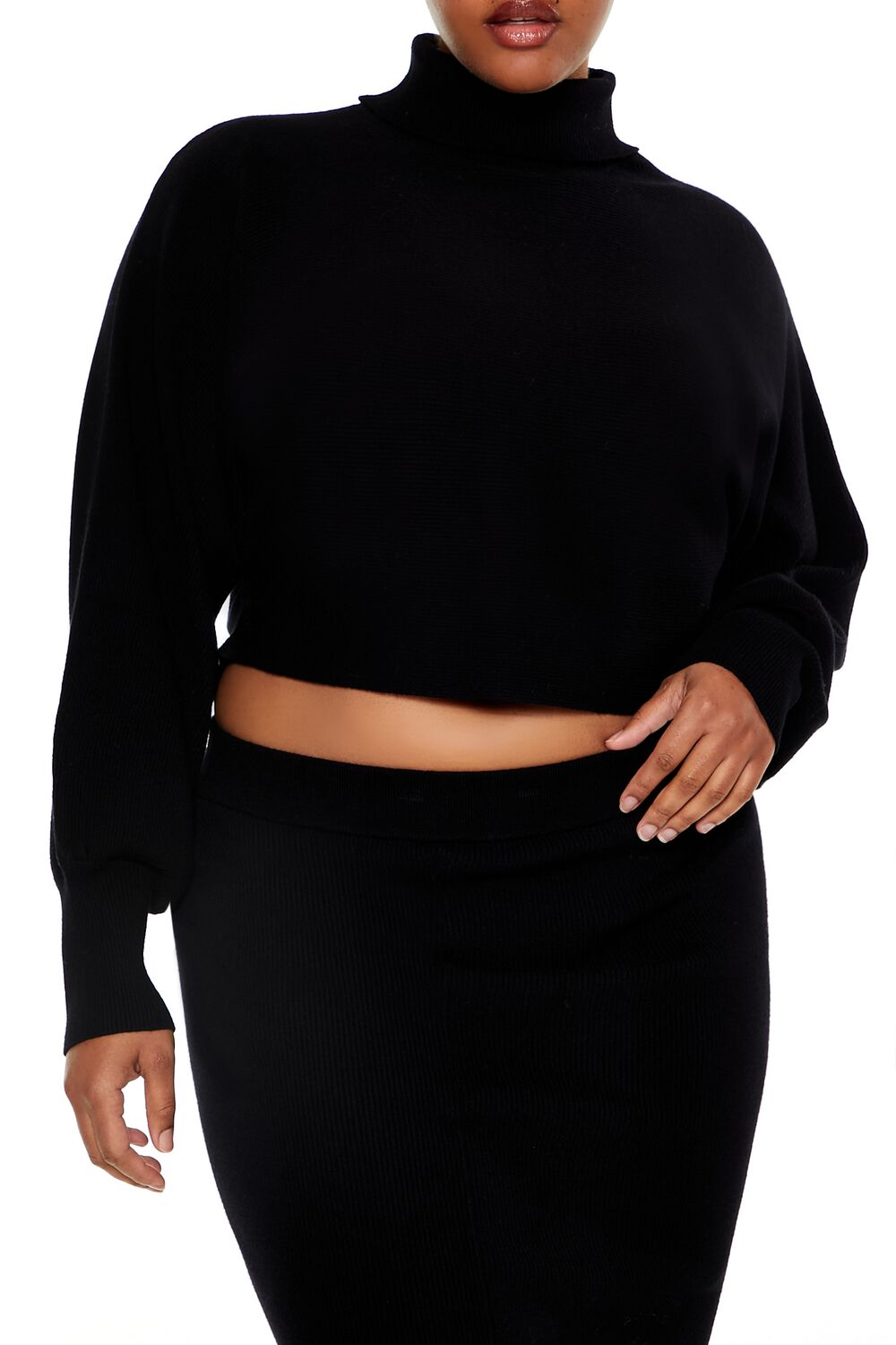 Plus Size Sweater-Knit Top & Skirt Set - Image 11