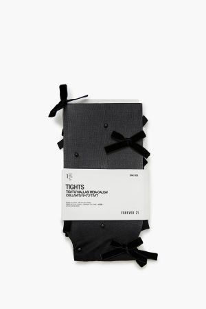 Bow & Faux Pearl Tights