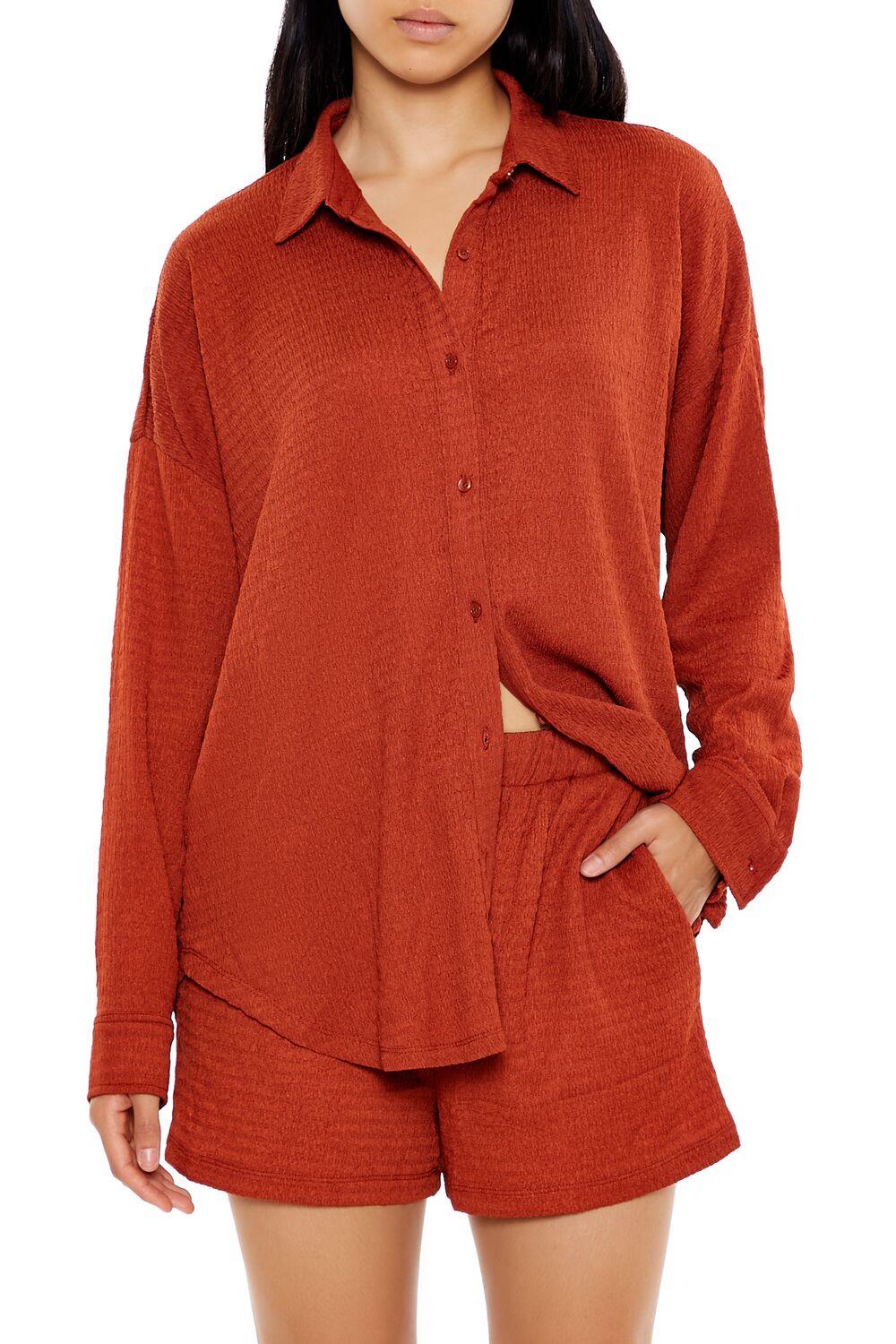 Textured Shirt & Shorts Set - Image 8