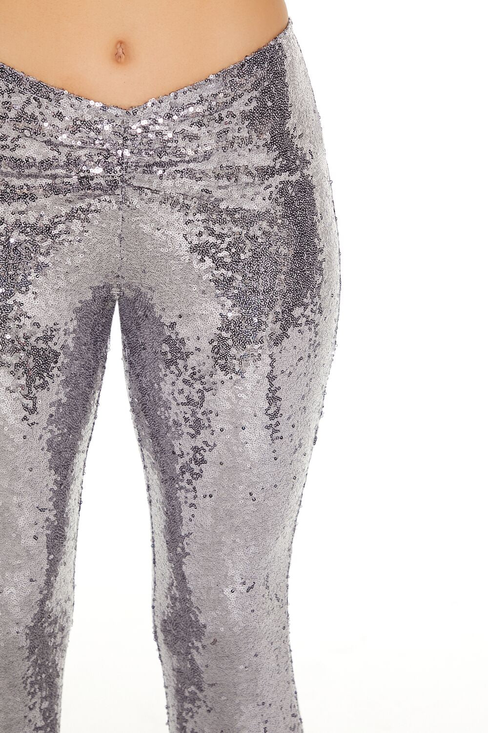 Sequin High-Rise Flare Pants - Image 10