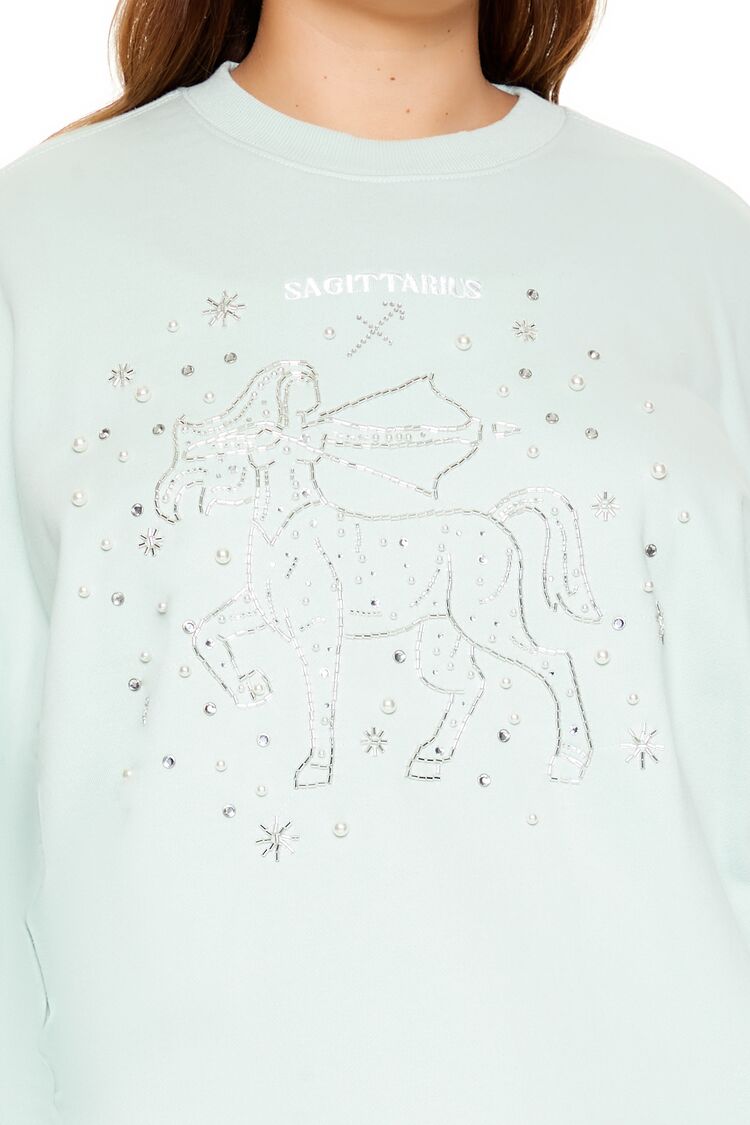 Plus Size Beaded Sagittarius Pullover - Image 3