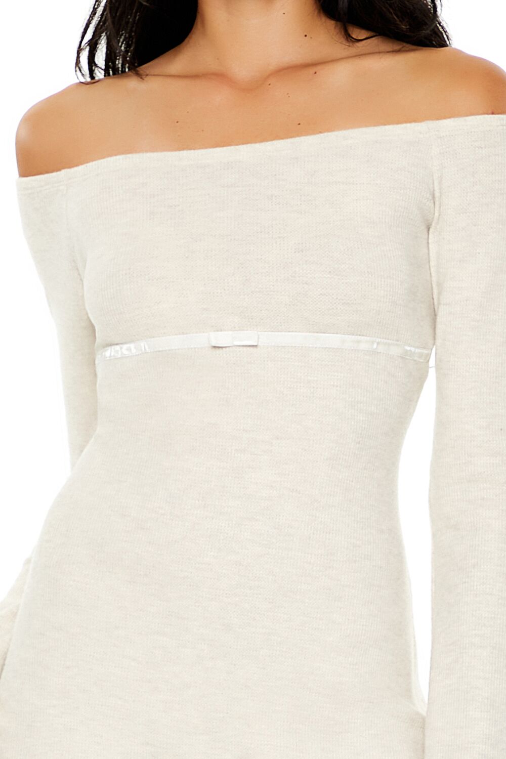 Two-Tone Ribbon Mini Dress - Image 5