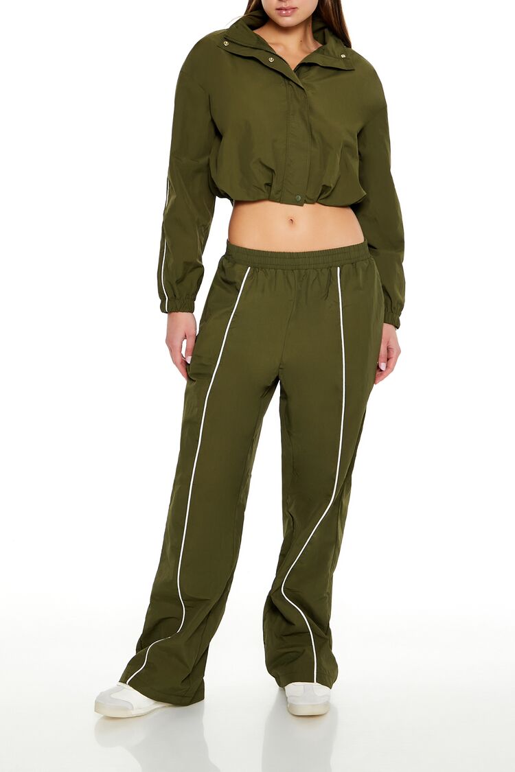 Active Piped-Trim Windbreaker Pants - Image 5