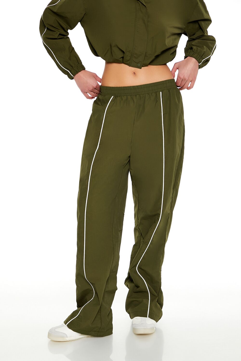 Active Piped-Trim Windbreaker Pants - Image 6