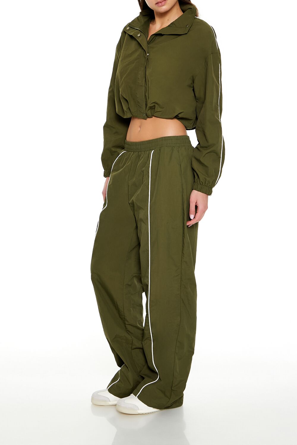 Active Piped-Trim Windbreaker Pants - Image 7