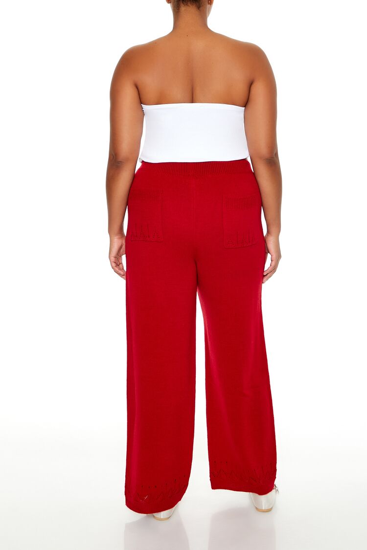 Plus Size Wide-Leg Sweater-Knit Pants - Image 9