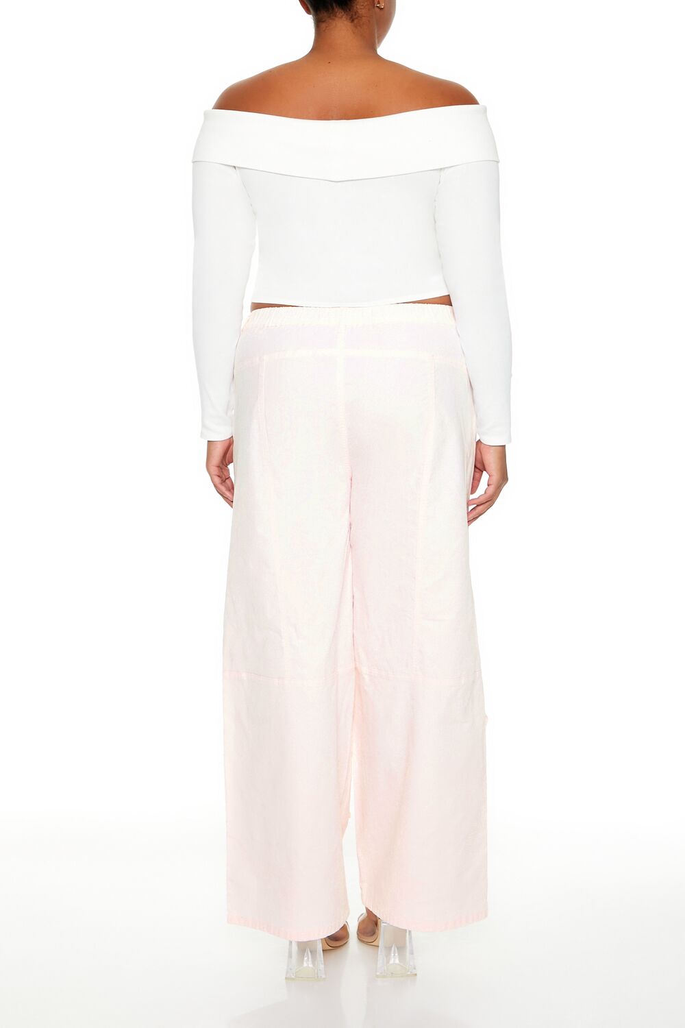 Plus Size Velvet Cargo Pants - Image 4