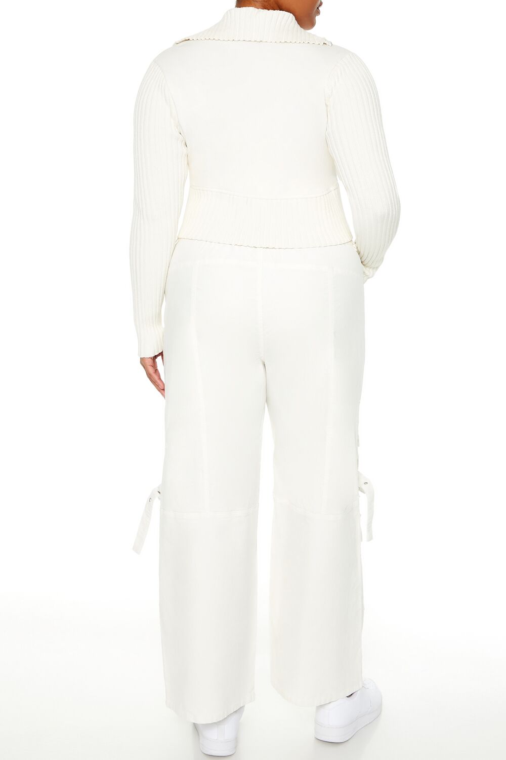 Plus Size Velvet Cargo Pants - Image 9