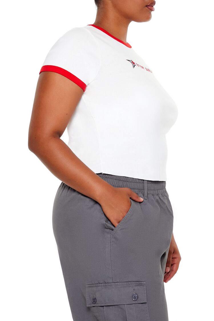 Plus Size Star Girl Ringer Tee - Image 4