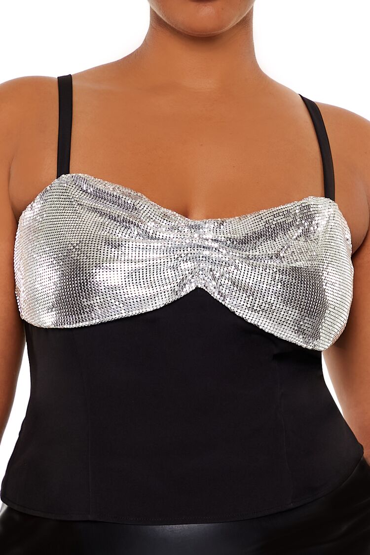 Plus Size Chainmail Cropped Cami - Image 3