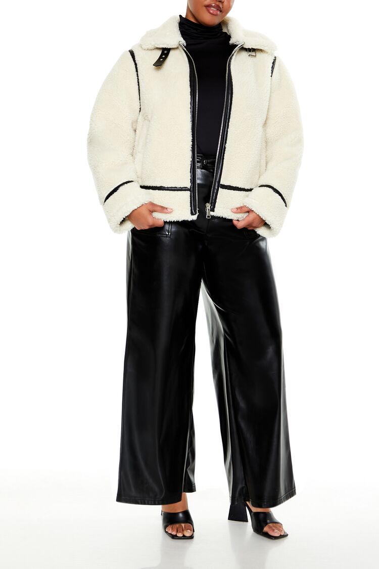 Plus Size Faux Leather Pants