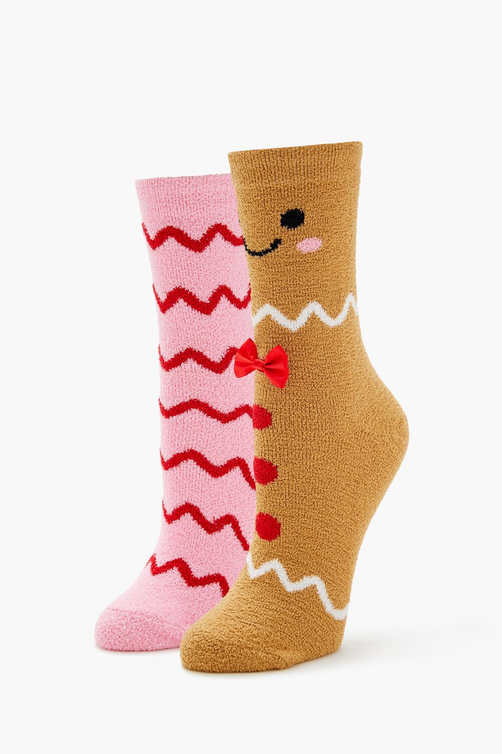 Gingerbread Man Crew Socks Set - 2 pack