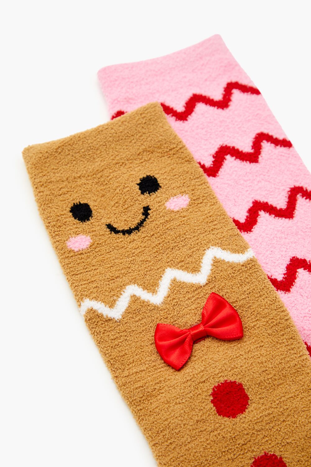 Gingerbread Man Crew Socks Set - 2 pack - Image 3
