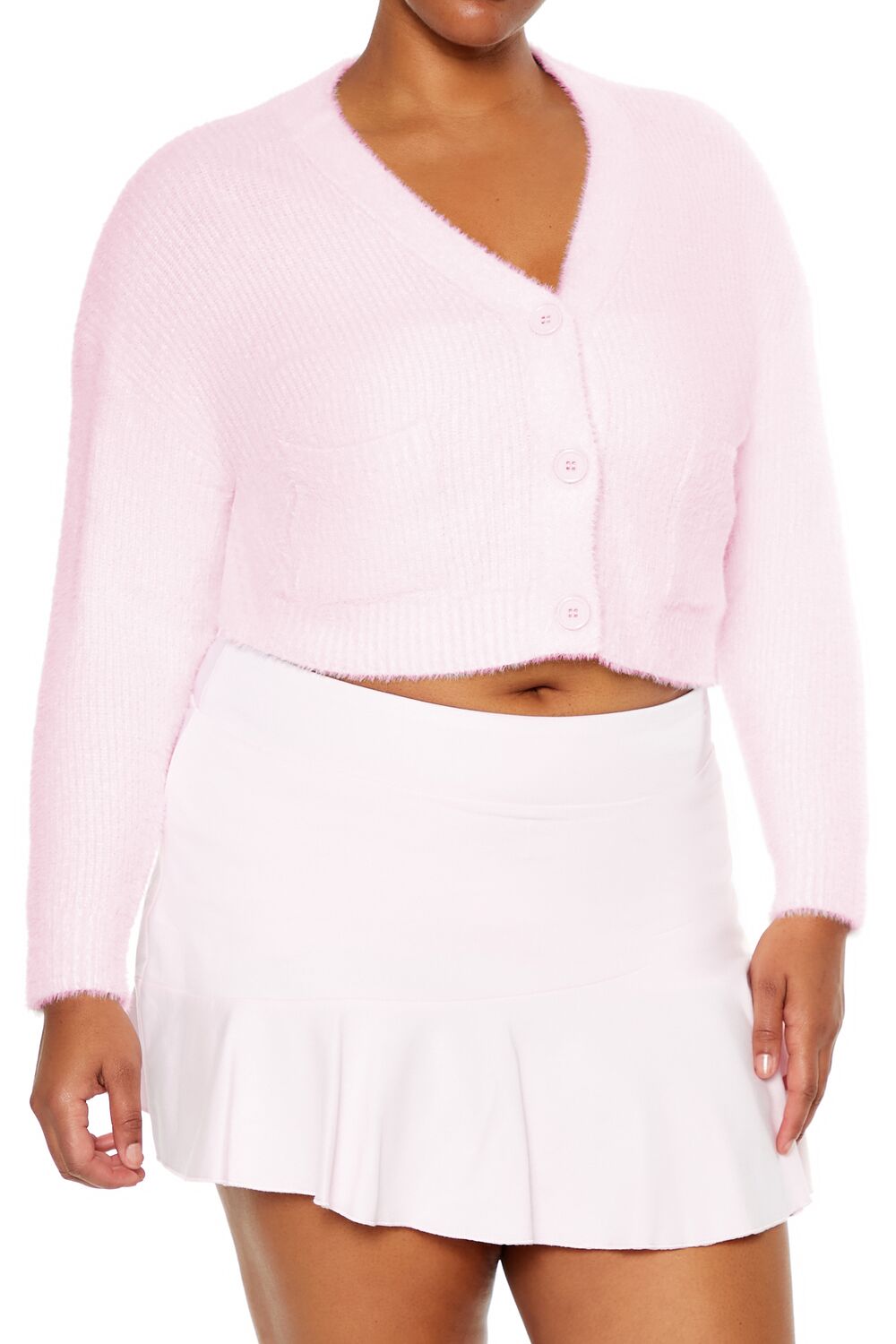 Plus Size Rib-Knit Cardigan Sweater - Image 8