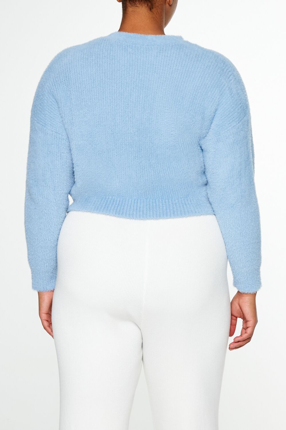 Plus Size Rib-Knit Cardigan Sweater - Image 15