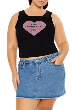 Plus Size Complete Mess Tank Top
