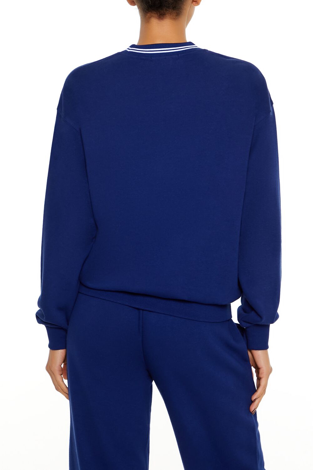 Fleece Varsity-Striped Pullover - Image 5