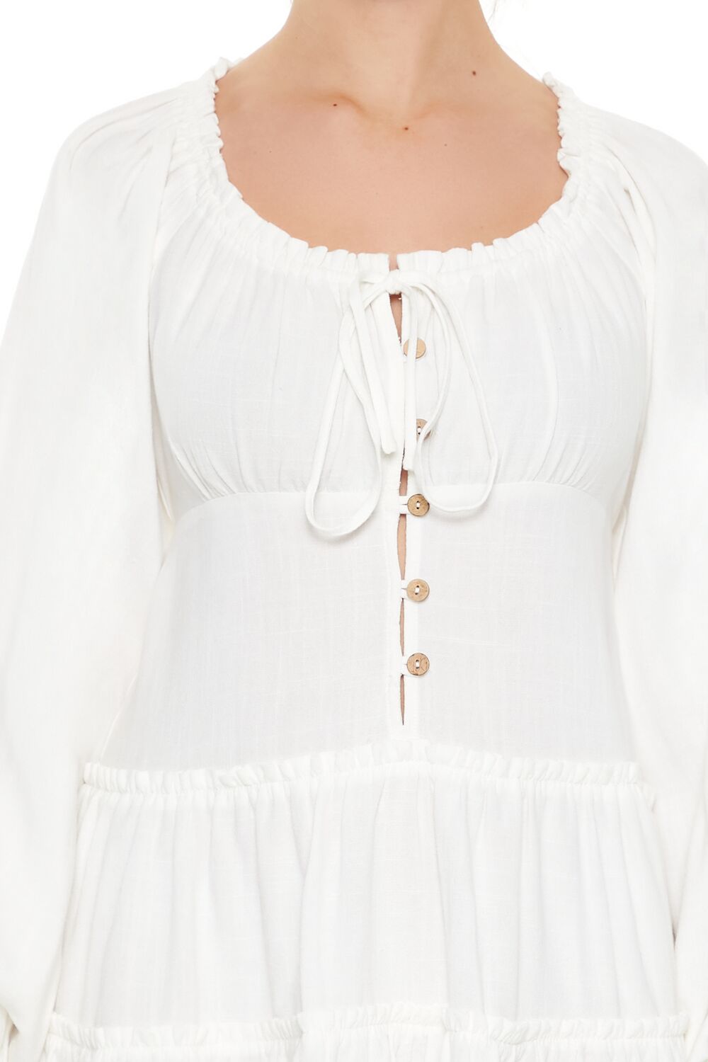 Peasant-Sleeve Mini Dress - Image 5