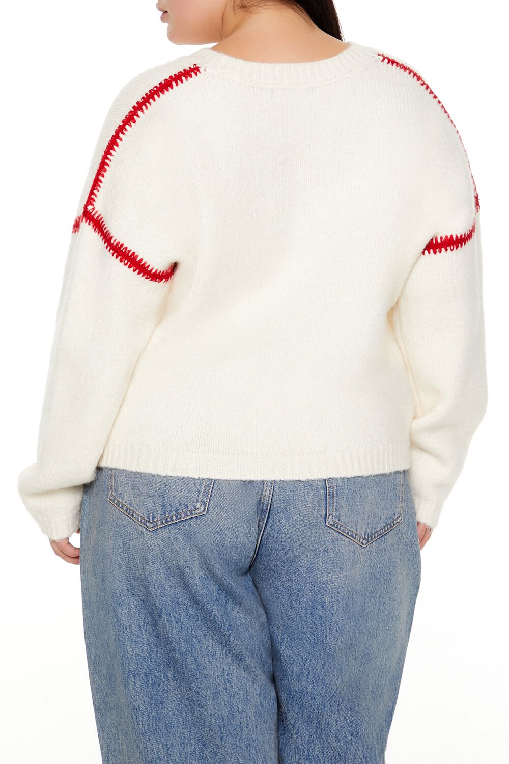 Plus Size Dreamer Fuzzy Knit Sweater - Image 5