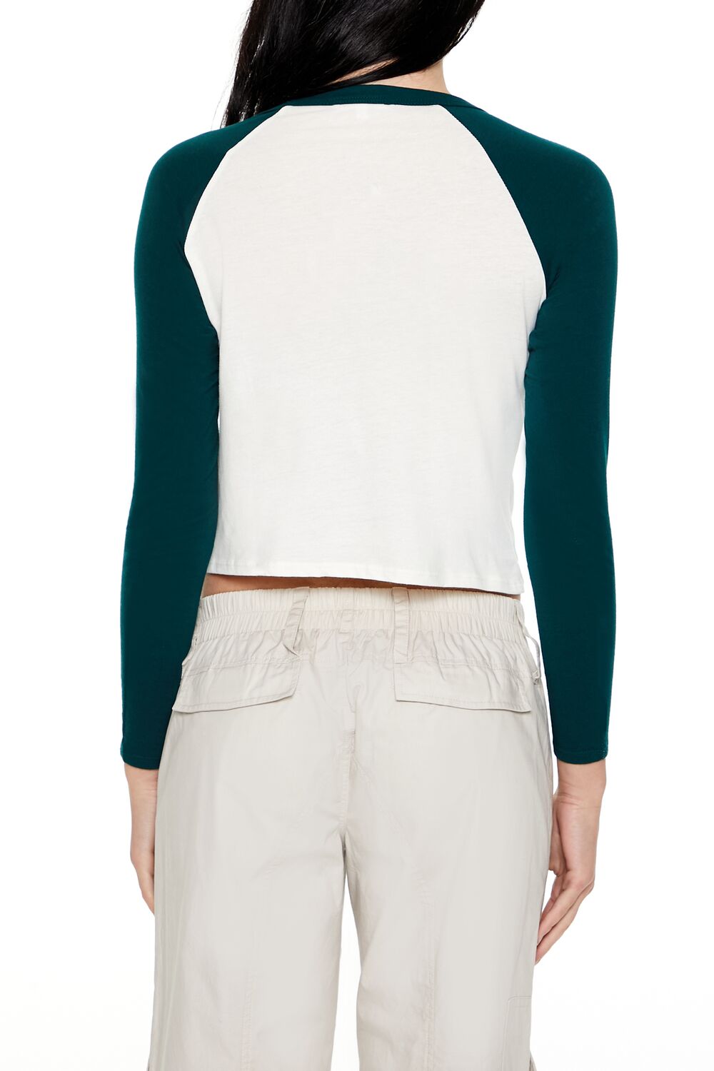 Los Angeles Cropped Raglan Tee - Image 5
