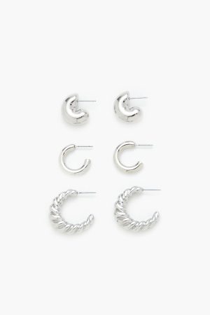 Twisted Hoop Earring Set