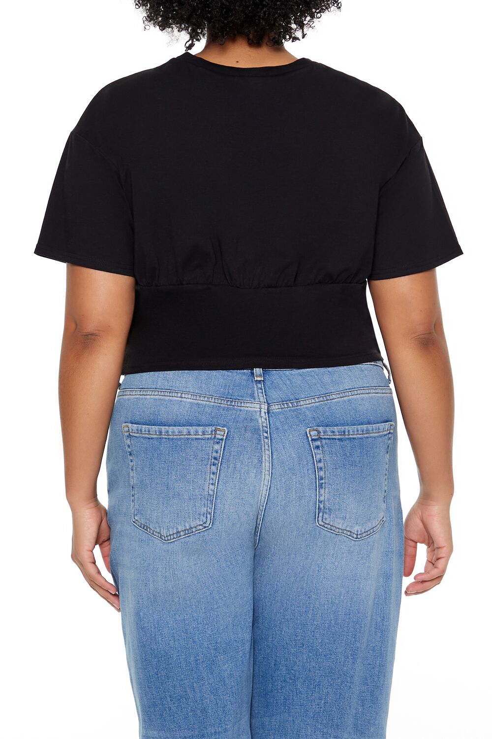 Plus Size Cropped Bustier Tee - Image 5