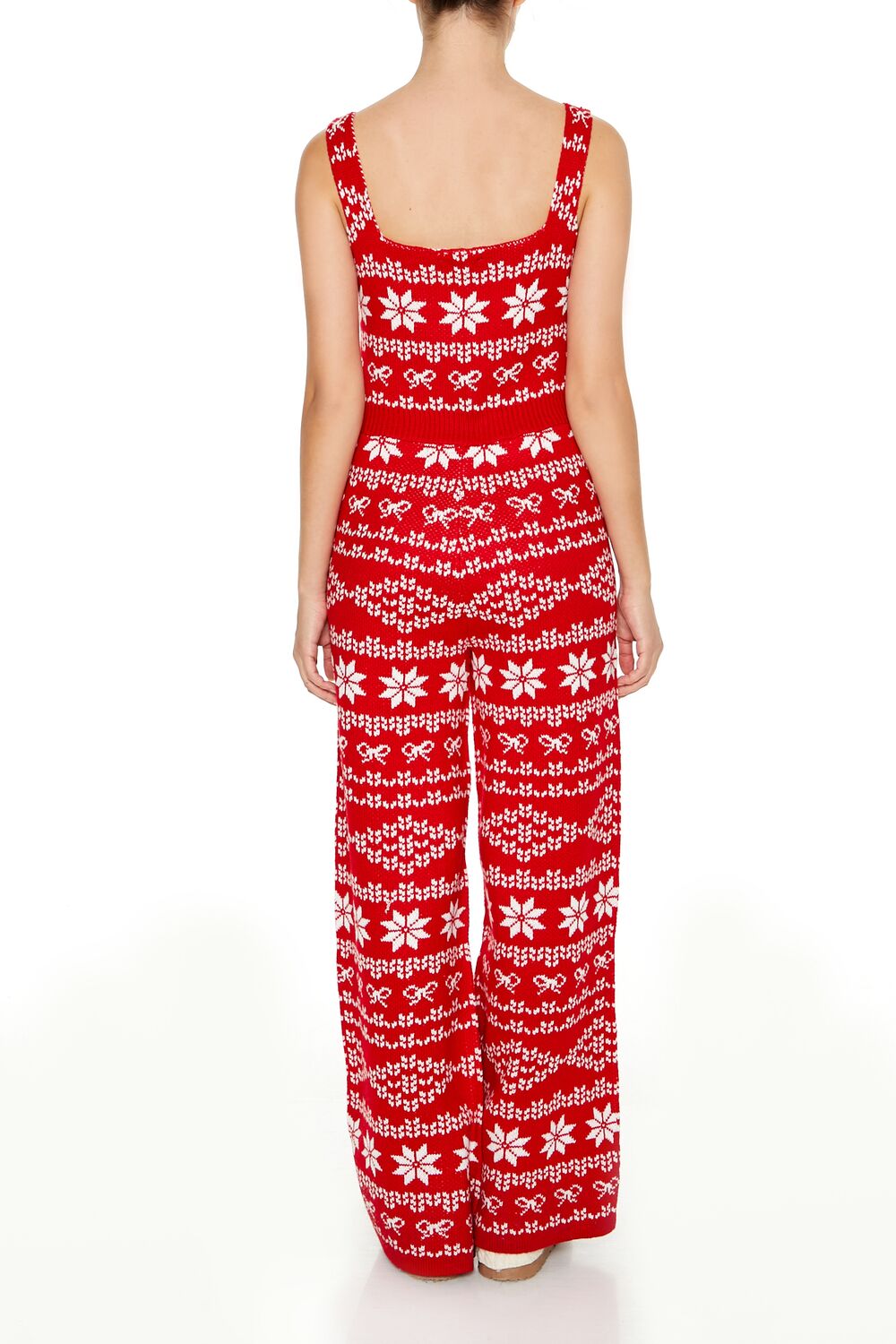 Fair Isle Sweater-Knit Jumpsuit - Image 4