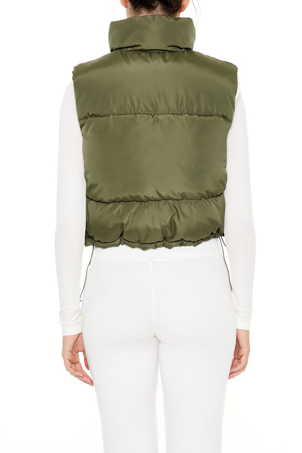 Toggle Drawstring Cropped Vest - Image 15