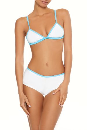 Essentials Contrast Binded Triangle Bikini Top