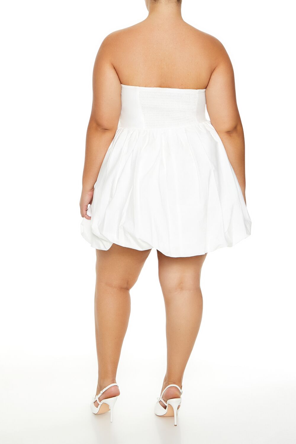 Plus Size Bubble-Hem Mini Dress - Image 4