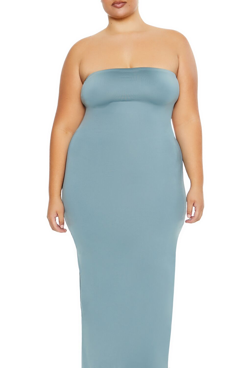 Plus Size Cutout Maxi Tube Dress - Image 7