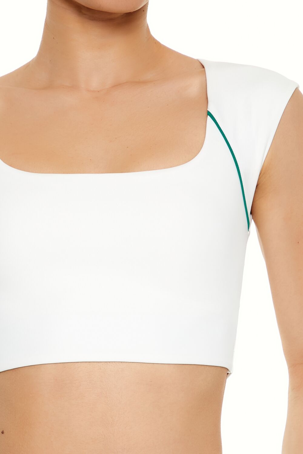 Active Piped-Trim Crop Top - Image 8