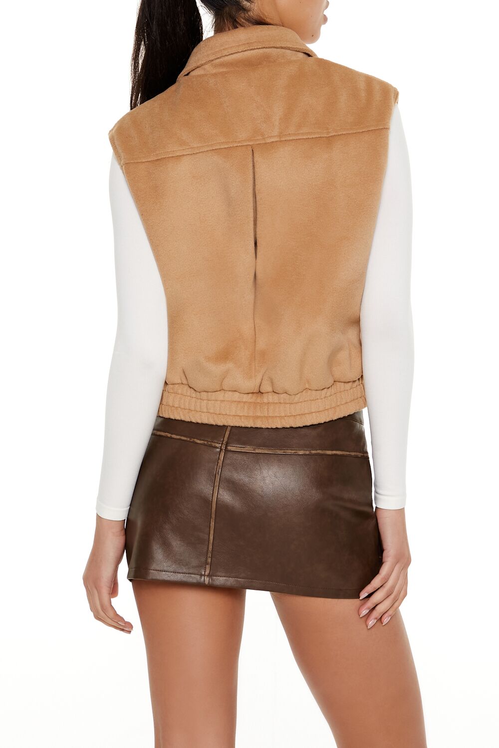 Brushed Zip-Up Vest - Image 5