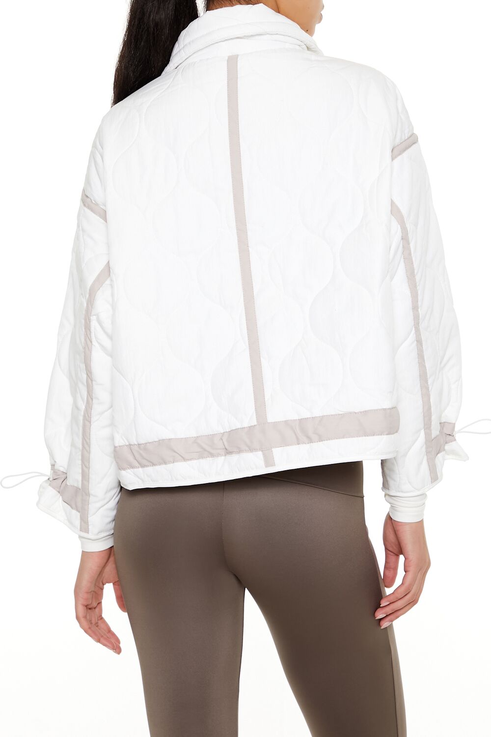 Quilted Two-Tone Puffer Jacket - Image 5